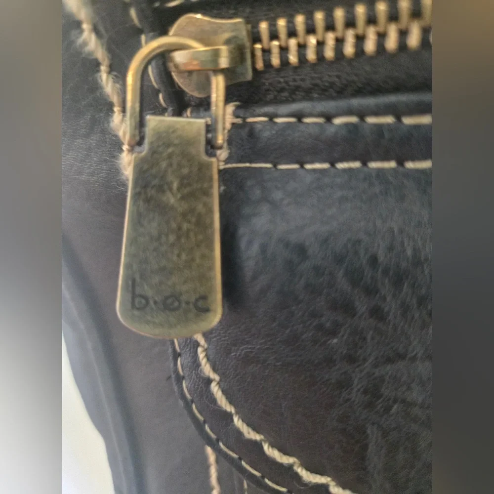 Black Leather Crossbody Bag